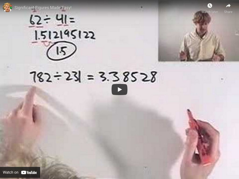 Science With Tyler De Witt: Significant Figures Made Easy! Instructional Video