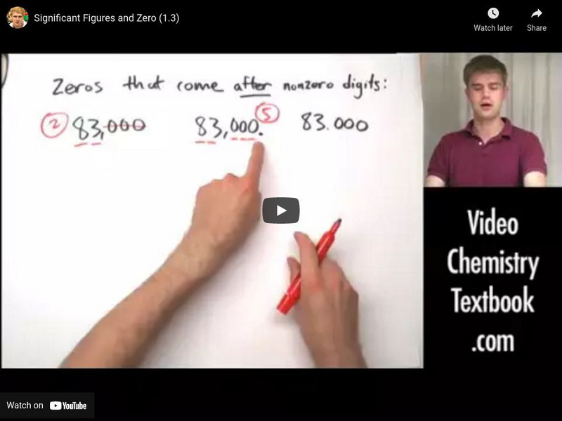Science With Tyler De Witt: Significant Figures and Zero (1.3) Instructional Video