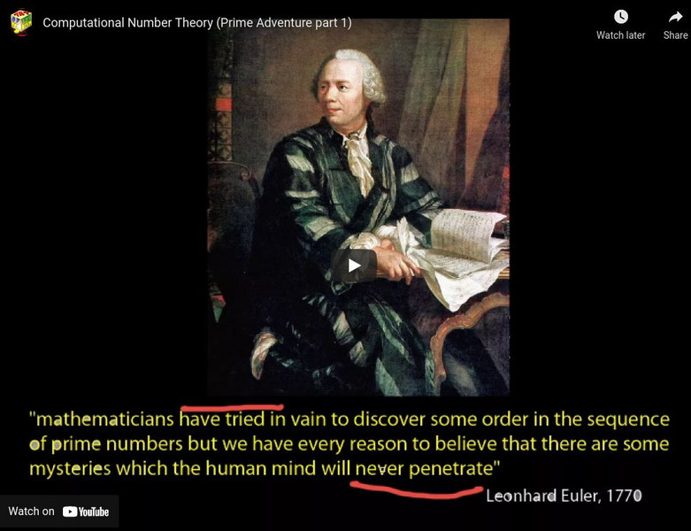 Khan Academy: Computational Number Theory: Primality Test Instructional Video Khan Academy: Computational Number Theory: Primality Test Instructional Video