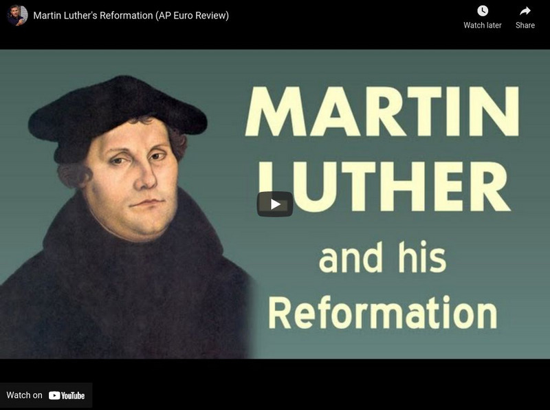 Tom Richey: Martin Luther's Reformation: Ap Euro Review Instructional Video Tom Richey: Martin Luther's Reformation: Ap Euro Review Instructional Video