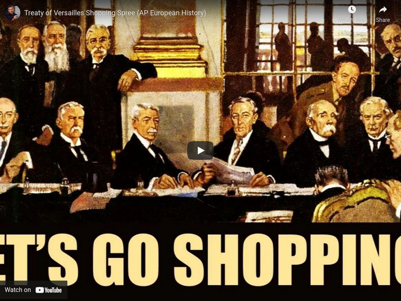 Tom Richey: Treaty of Versailles Shopping Spree (Ap European History) Instructional Video Tom Richey: Treaty of Versailles Shopping Spree (Ap European History) Instructional Video