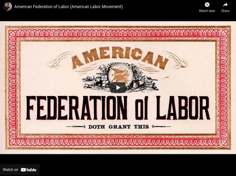 Tom Richey: American Federation of Labor (American Labor Movement) Instructional Video Tom Richey: American Federation of Labor (American Labor Movement) Instructional Video