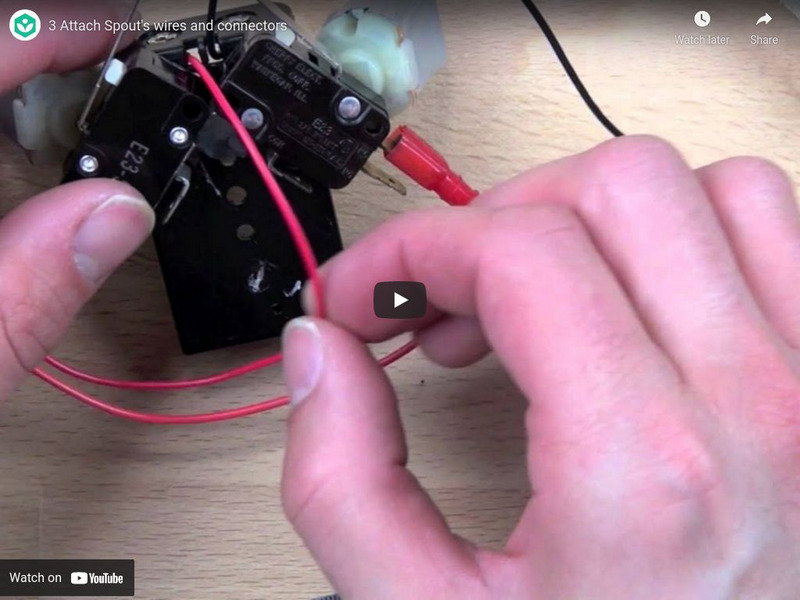 Khan Academy: Spout Bot With Solder: 3 Attach Spout's Wires and Connectors Instructional Video Khan Academy: Spout Bot With Solder: 3 Attach Spout's Wires and Connectors Instructional Video