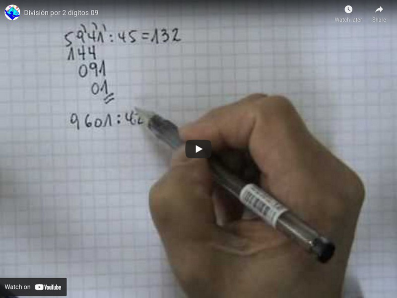 Sector Matematica: Division Por 2 Digitos 09 Instructional Video Sector Matematica: Division Por 2 Digitos 09 Instructional Video