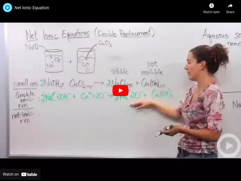 Net Ionic Equation Instructional Video