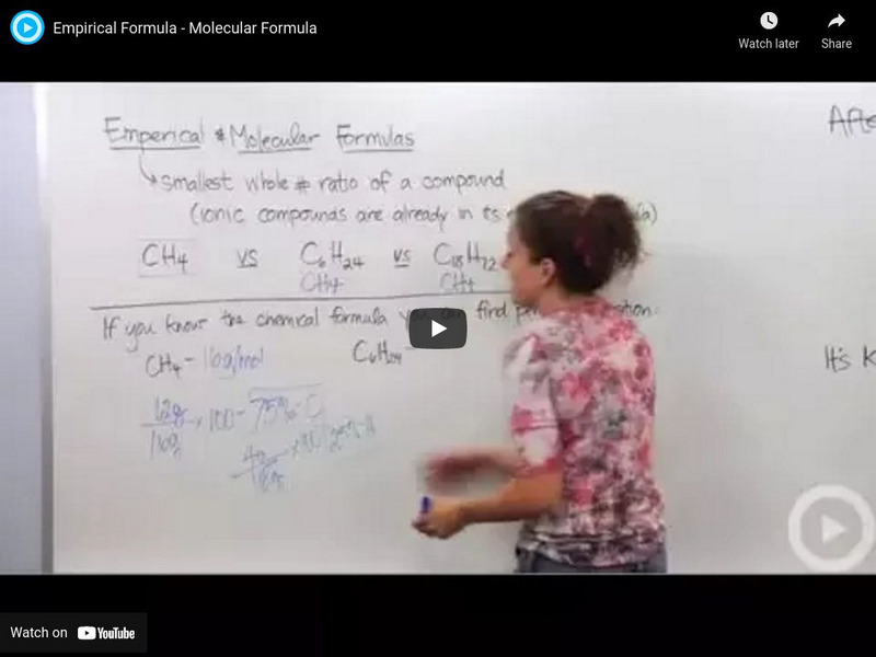 Brightstorm: Empirical Formula: Molecular Formula Instructional Video