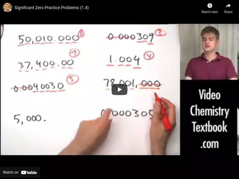 Science With Tyler De Witt: Significant Zero Practice Problems (1.4) Instructional Video