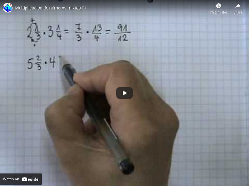 Sector Matematica: Multiplicacion De Numeros Mixtos 01 Instructional Video Sector Matematica: Multiplicacion De Numeros Mixtos 01 Instructional Video
