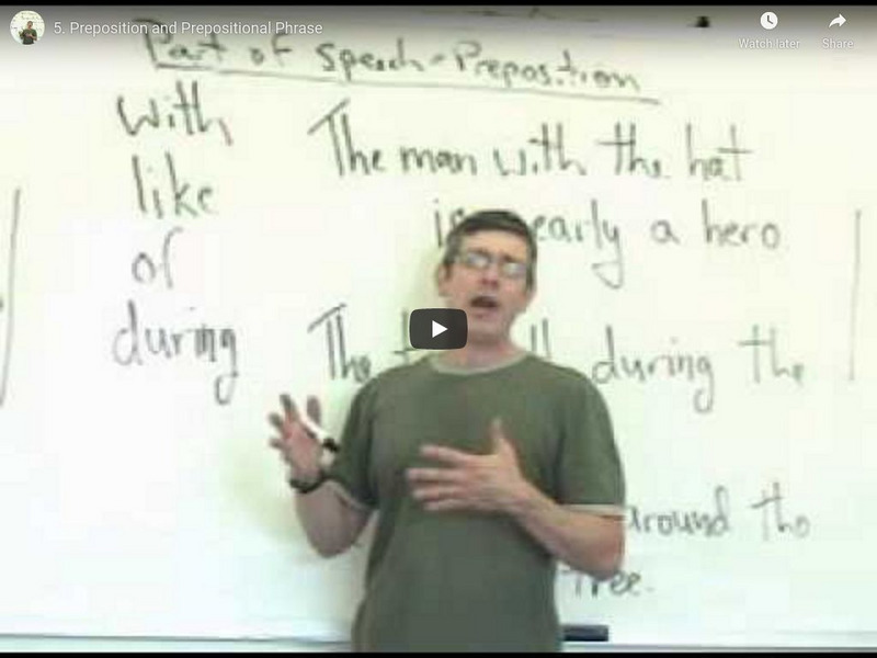 Preposition and Prepositional Phrase Instructional Video