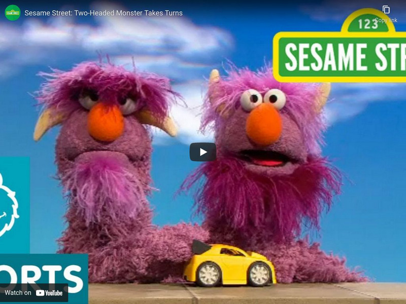 Sesame Street: Two Headed Monster Takes Turns Instructional Video Sesame Street: Two Headed Monster Takes Turns Instructional Video