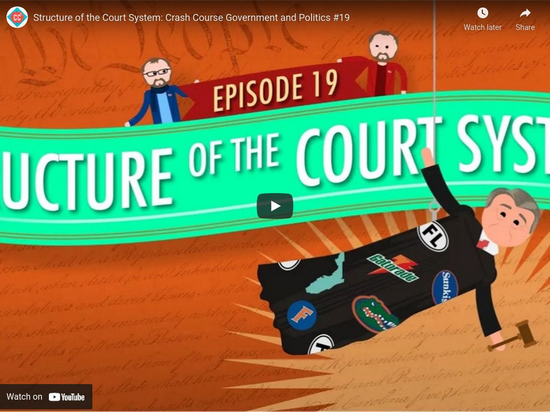 Crash Course Government and Politics #19: Structure of the Court System Instructional Video Crash Course Government and Politics #19: Structure of the Court System Instructional Video