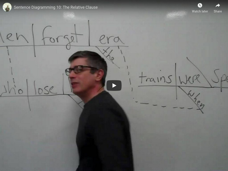 Yossarian the Grammarian:sentence Diagramming 10: The Relative Clause Instructional Video Yossarian the Grammarian:sentence Diagramming 10: The Relative Clause Instructional Video