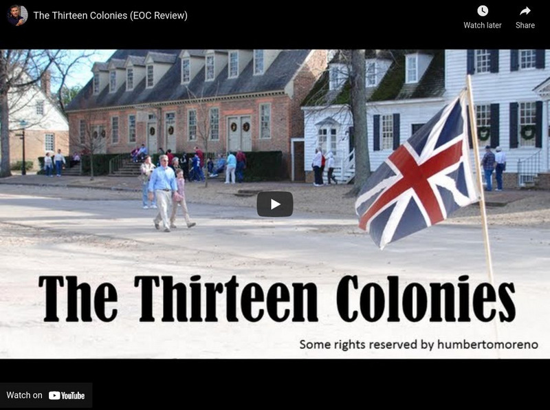 Tom Richey: The Thirteen Colonies Instructional Video Tom Richey: The Thirteen Colonies Instructional Video