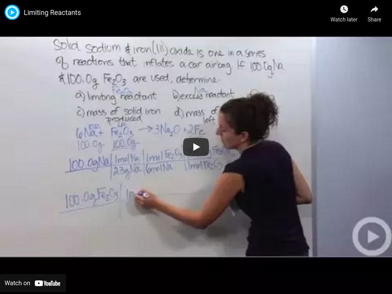 Brightstorm: Limiting Reactants Instructional Video