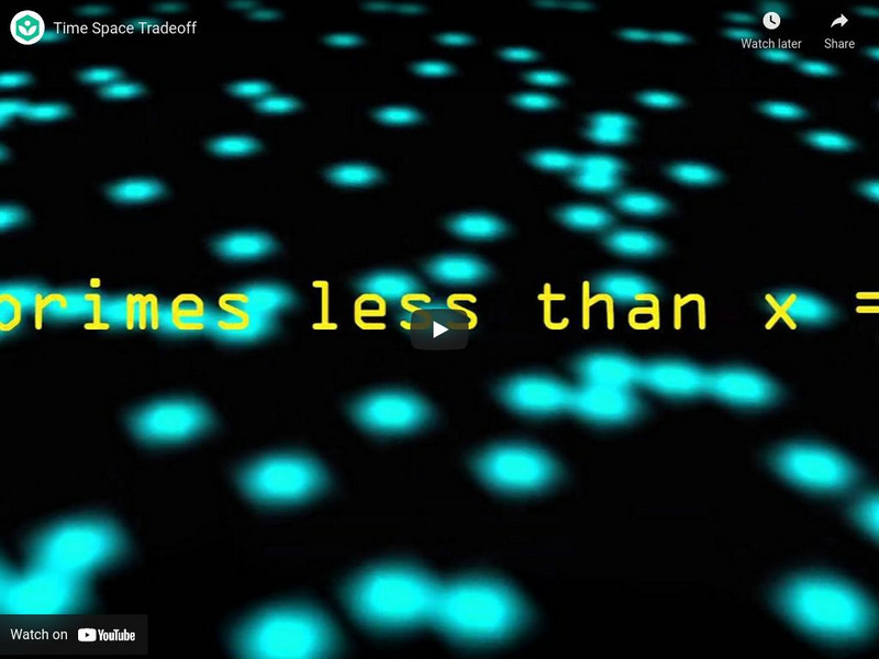 Khan Academy: Computational Number Theory: Time Space Tradeoff Instructional Video Khan Academy: Computational Number Theory: Time Space Tradeoff Instructional Video