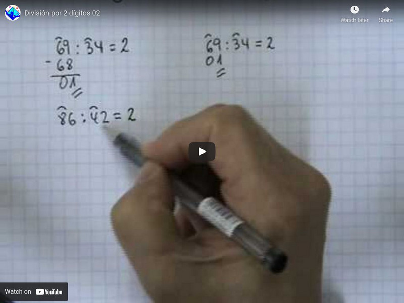 Sector Matematica: Division Por 2 Digitos 02 Instructional Video Sector Matematica: Division Por 2 Digitos 02 Instructional Video