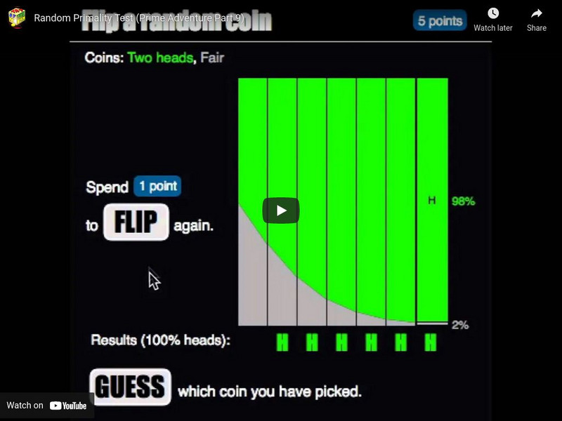 Khan Academy: Randomized Algorithms: Random Primality Test (Warm Up) Instructional Video Khan Academy: Randomized Algorithms: Random Primality Test (Warm Up) Instructional Video