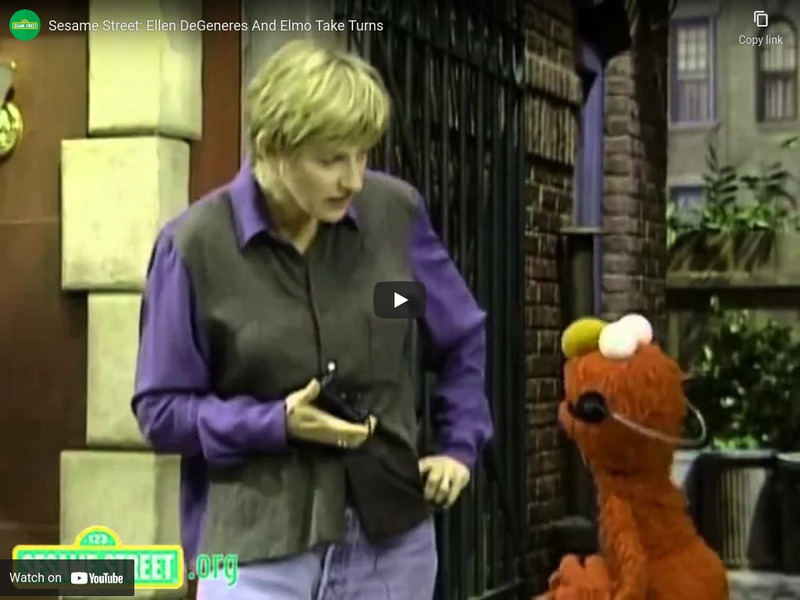 Sesame Street: Ellen and Elmo Take Turns Instructional Video