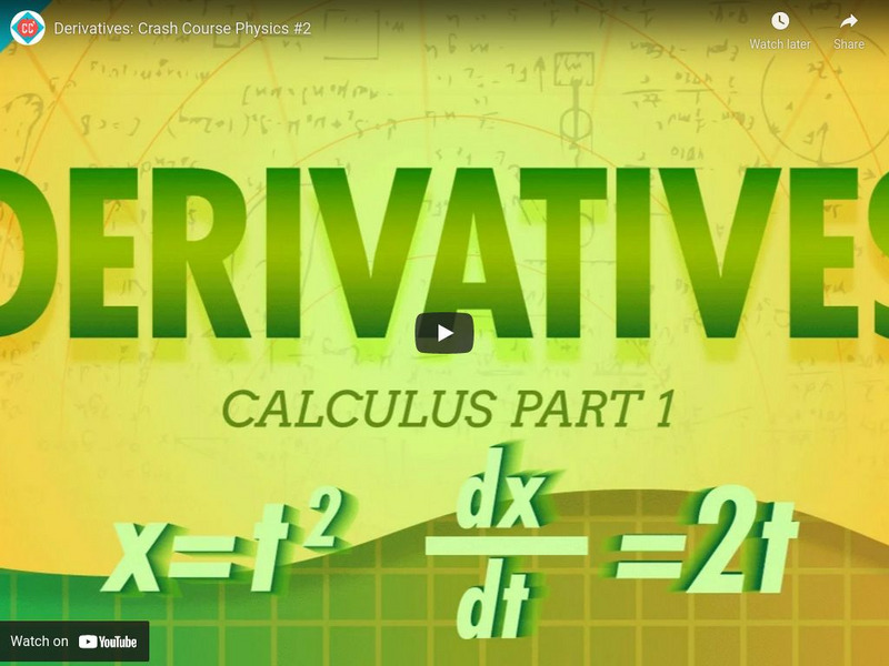 Crash Course Physics #2: Derivatives Instructional Video Crash Course Physics #2: Derivatives Instructional Video