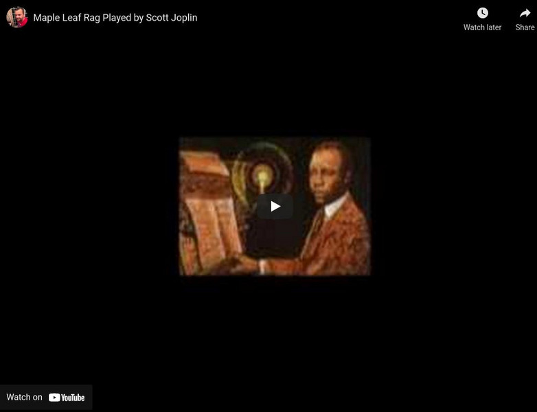 Maple Leaf Rag Played by Scott Joplin Instructional Video