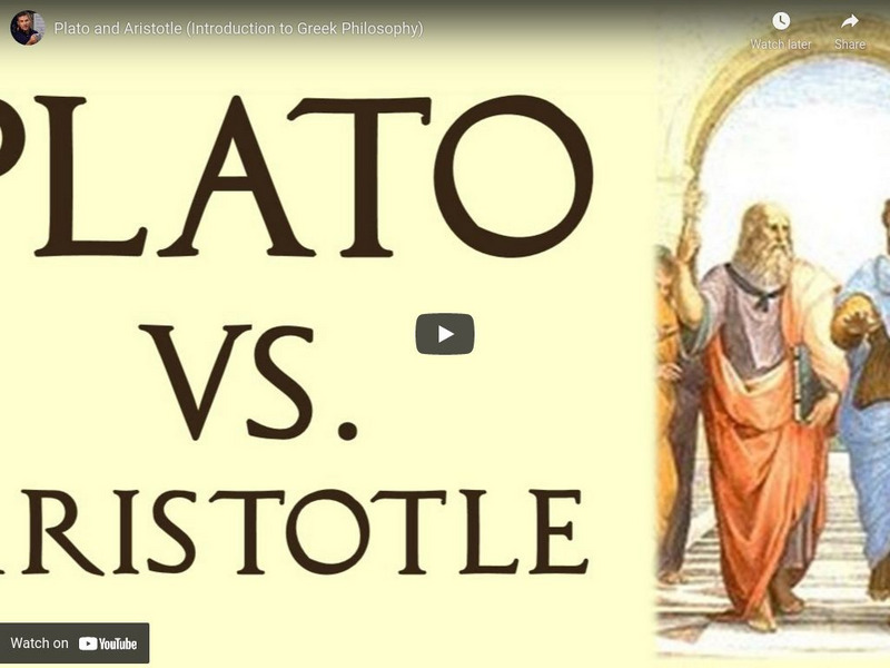 Tom Richey: Plato and Aristotle (Introduction to Greek Philosophy) Instructional Video Tom Richey: Plato and Aristotle (Introduction to Greek Philosophy) Instructional Video