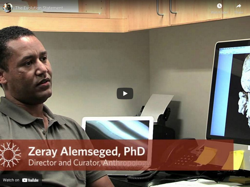 Ca Academy of Sciences: Careers in Science: Evolution Statement Instructional Video Ca Academy of Sciences: Careers in Science: Evolution Statement Instructional Video