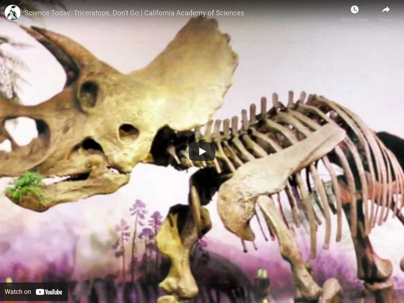 Ca Academy of Sciences: Triceratops, Don't Go Instructional Video Ca Academy of Sciences: Triceratops, Don't Go Instructional Video