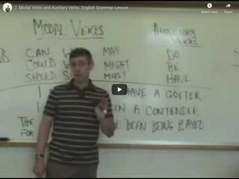 Grammar: Modal Verbs and Auxiliary Verbs Instructional Video Grammar: Modal Verbs and Auxiliary Verbs Instructional Video