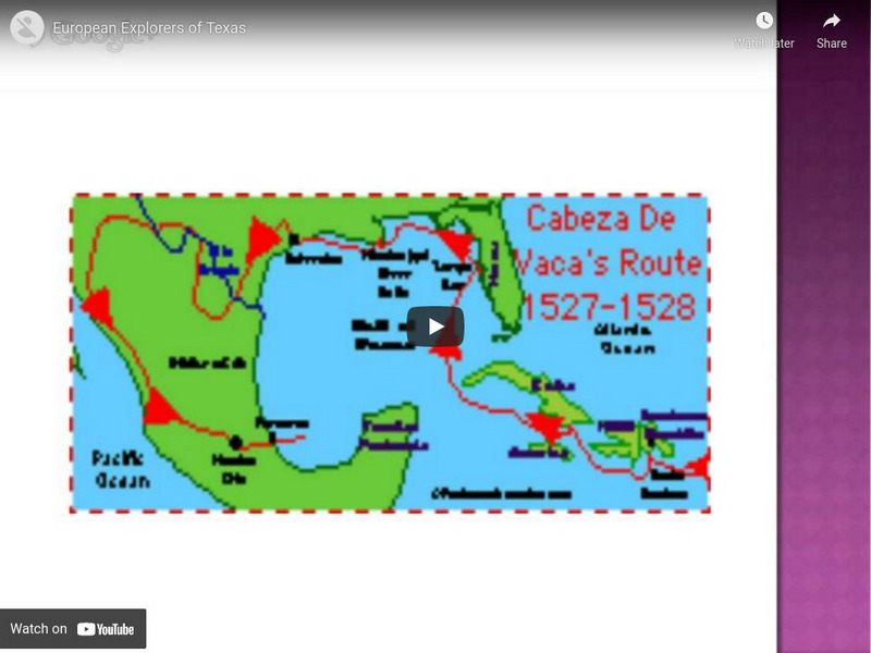 William Waghorne: European Explorers of Texas Instructional Video William Waghorne: European Explorers of Texas Instructional Video