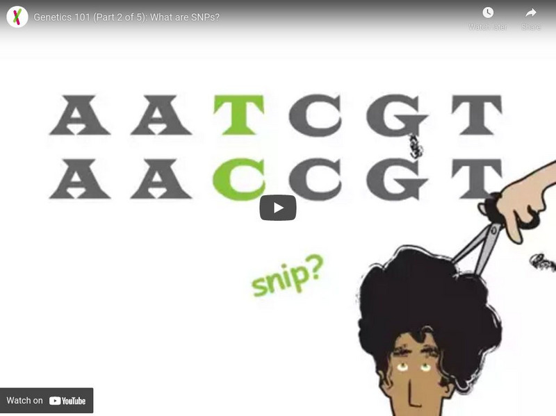 Khan Academy: Heredity and Genetics: Genetics 101 Part 2: What Are Sn Ps? Instructional Video Khan Academy: Heredity and Genetics: Genetics 101 Part 2: What Are Sn Ps? Instructional Video
