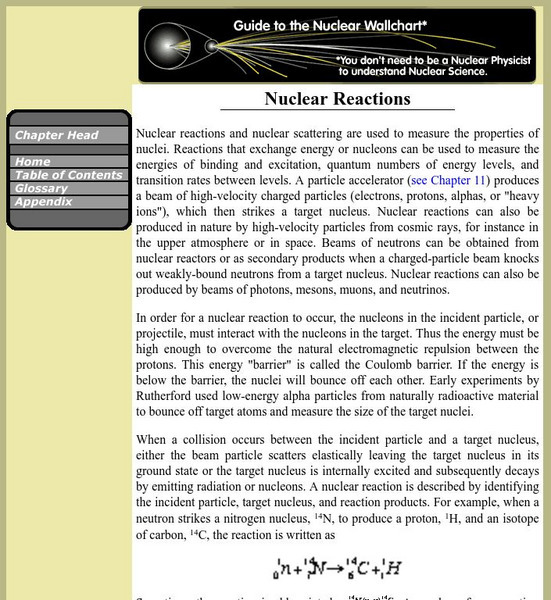Berkeley Lab: Nuclear Reactions Handout Berkeley Lab: Nuclear Reactions Handout