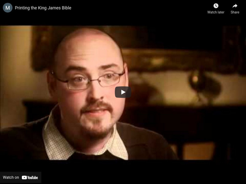Folger Shakespeare Library: Manifold Greatness: King James Bible: Printing Instructional Video