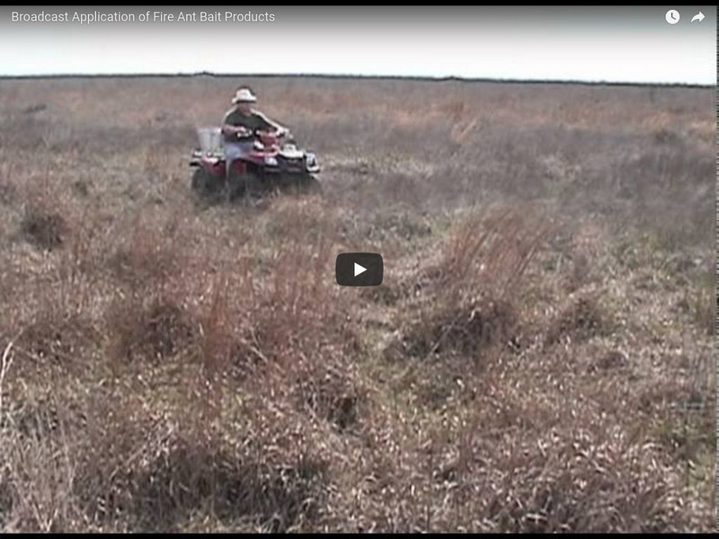 Texas Agri Life: Broadcast Application of Fire Ant Bait Instructional Video