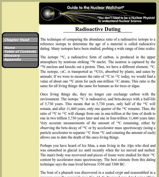 Berkeley Lab: Radioactive Dating Handout Berkeley Lab: Radioactive Dating Handout
