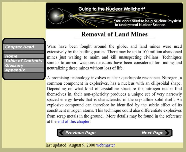 Berkeley Lab: Removal of Land Mines Handout Berkeley Lab: Removal of Land Mines Handout