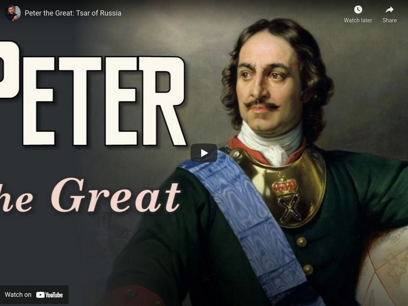 Tom Richey: Peter the Great: Tsar of Russia Instructional Video Tom Richey: Peter the Great: Tsar of Russia Instructional Video