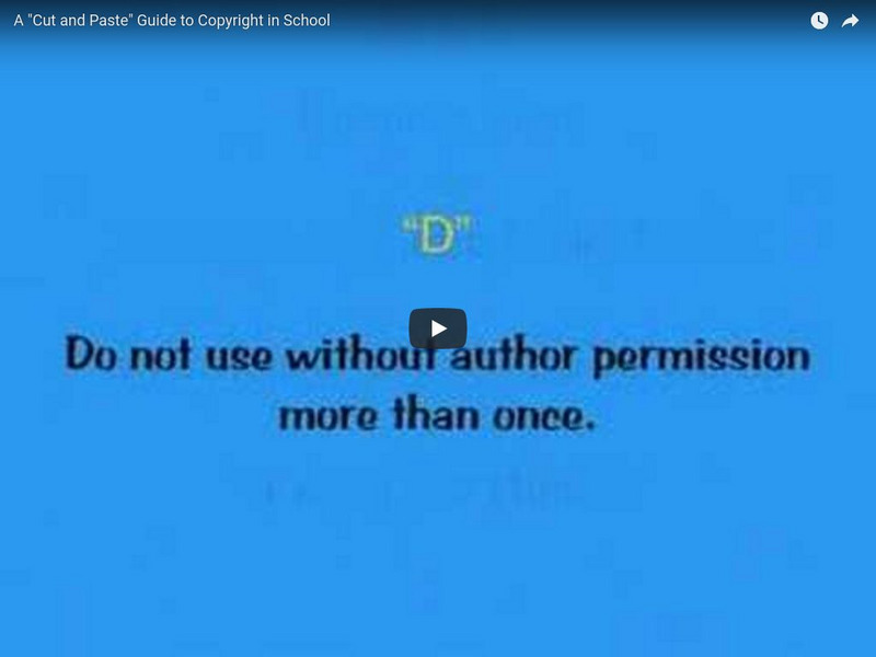 A "Cut and Paste" Guide to Copyright in School Instructional Video