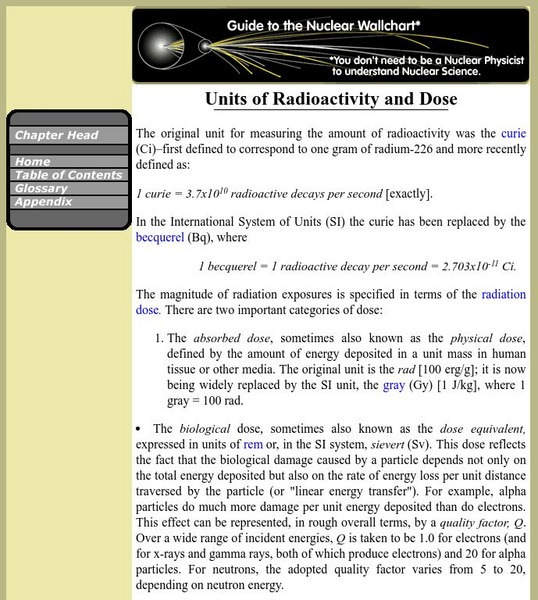 Berkeley Lab: Units of Radioactivity and Dose Handout