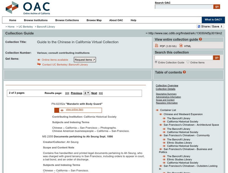 Loc: Chinese in California: Agriculture, Fishing, and Related Industries Article Loc: Chinese in California: Agriculture, Fishing, and Related Industries Article