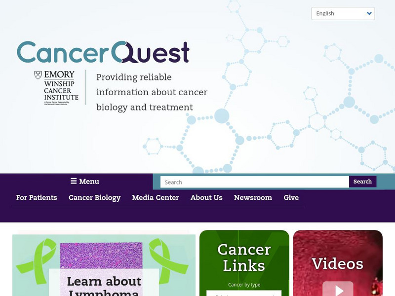 Emory University: Cancer Quest Website