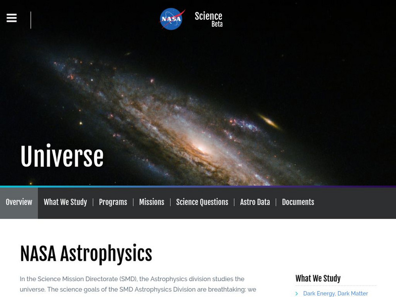 Nasa: Astrophysics Website Nasa: Astrophysics Website