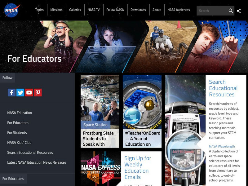 Nasa: For Educators Website