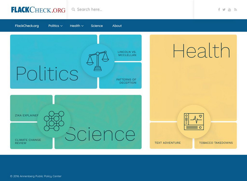 Annenberg Classroom: Flack check.org Handout Annenberg Classroom: Flack check.org Handout