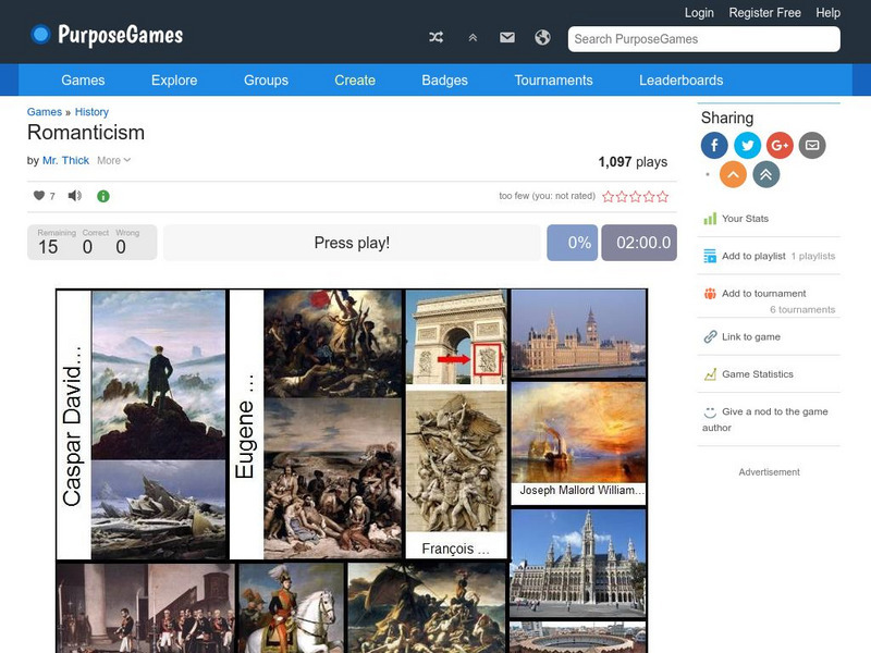 Purpose Games: Romanticism Interactive Purpose Games: Romanticism Interactive