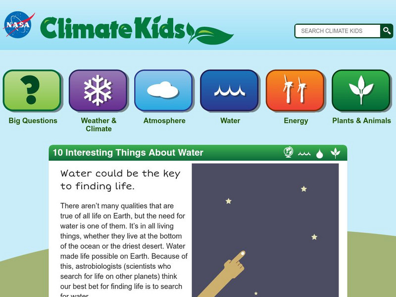 Climate Kids: 10 Interesting Things About Water Article Climate Kids: 10 Interesting Things About Water Article