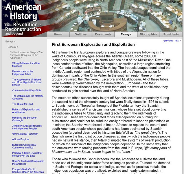 American History: Essays: First European Exploration and Exploitation eBook American History: Essays: First European Exploration and Exploitation eBook
