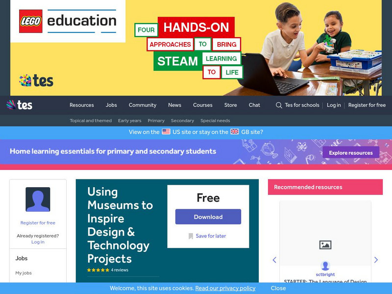 Tes: Using Museums to Inspire Design & Technology Projects Unit Plan ...