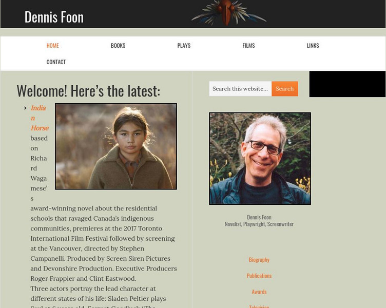 Dennis Foon Website Dennis Foon Website