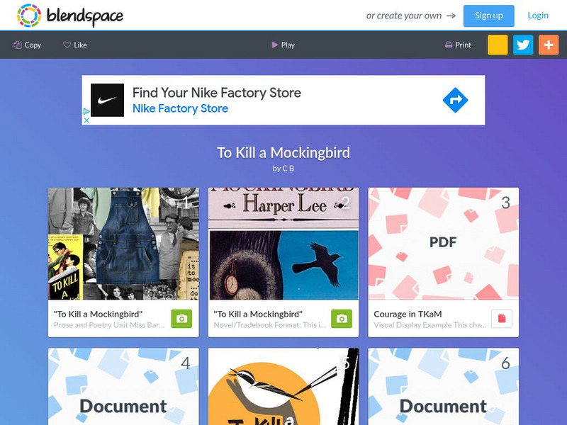 Blendspace: To Kill a Mockingbird Unit Plan Blendspace: To Kill a Mockingbird Unit Plan