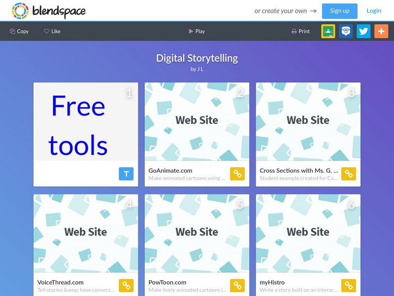 Blendspace: Digital Storytelling Unit Plan Blendspace: Digital Storytelling Unit Plan